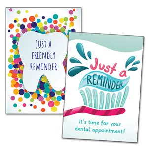 smart practice dental recall cards|postcards for dental checkup.